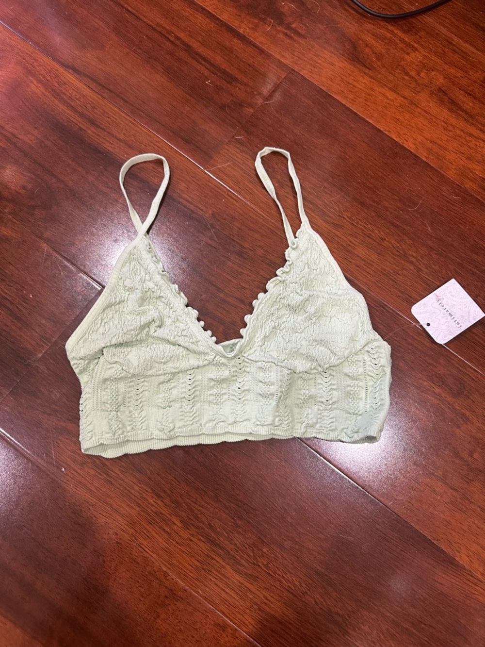 C&C California Sage Green Knit Bralette